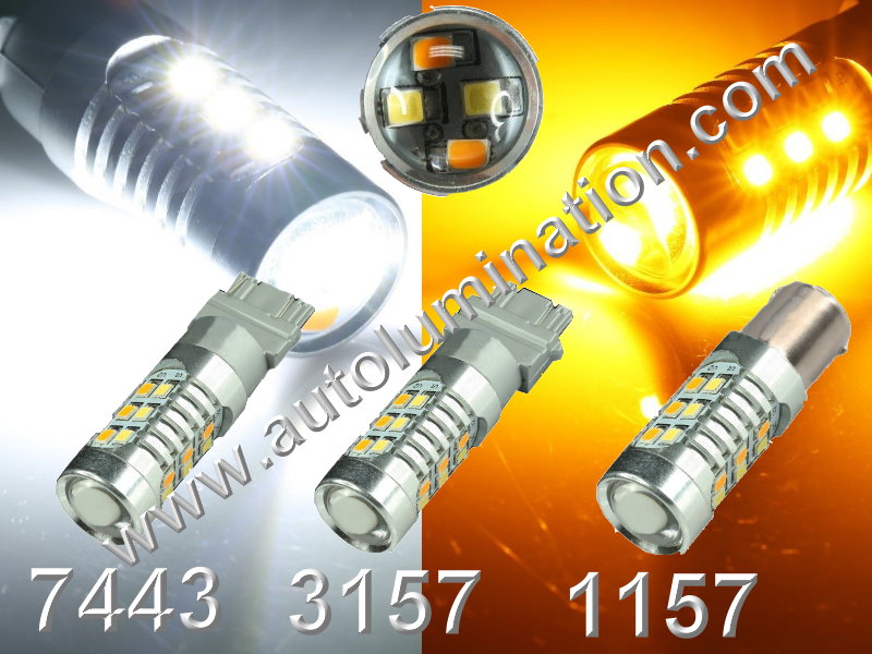 1157 7443 3157  Led Switchback Optical 2835 33 led Turn Signal Bulbs