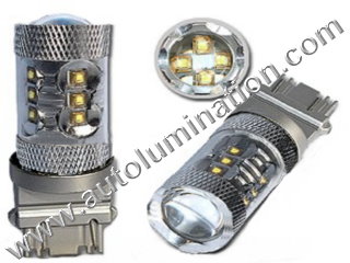 50 Watt Osram Cree 3157 replaces  3047 3057 3155 3156 3157 3157LL 3357 3454 3457 3757 4057 4114 4114LL 4114K 4157 4157LL Tail Light Turn Signal Bulb