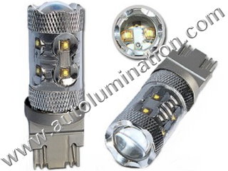  KaTur Bombillas LED Switchback superbrillantes 7443 7444NA 7440  7440NA 992 W21/5W Switchback blanco/ámbar 3014 120SMD con proyector para  luces direccionales y luces de circulación diurna/DRL con resistencias de  carga de 50