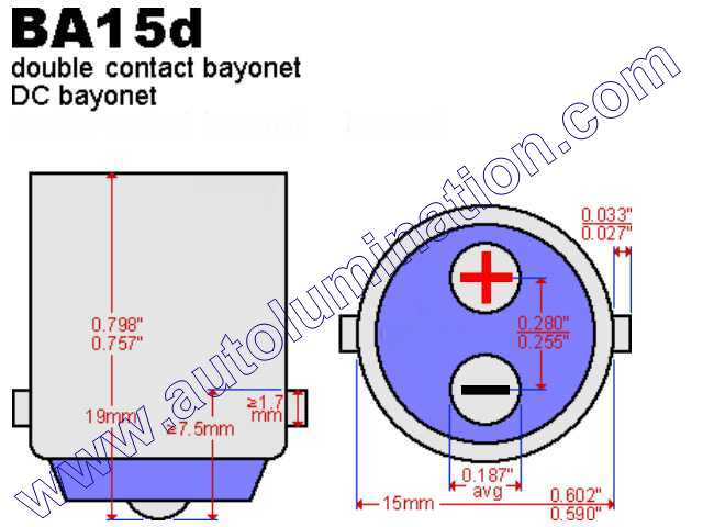  #1142 MINIATURE BULB BA15D BASE - 12.8 Volt 1.6 Amp S8 Double Contact (DC) Bayonet (Ba15d) Base, 21 MSCP C-6 Filament Design, 1000 Average Rated Hours 2.00" Maximum Overall Length #1142 Miniature Bulb  