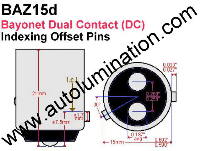 7507 Turn Signal Light Bulb - 12V - 21W Amber, Offset Pin