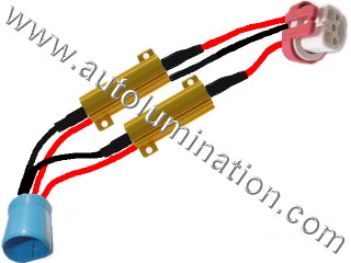 9004 P29t HB1 Ceramic Male to Female  Headlight Socket Pigtail Connector Canbus Warning Cancellor Cancellation Harness