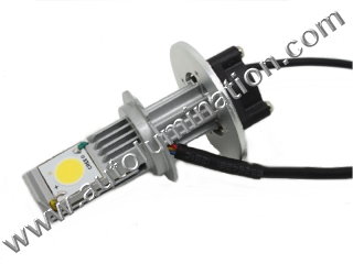 H1 P14.5s 6000K Super White 50 Watt Cree LED High Powered Headlight Bulb