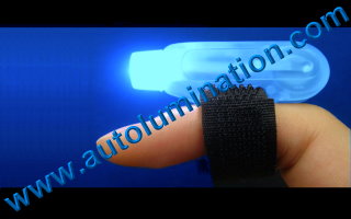 Led Finger Flashlights Blue