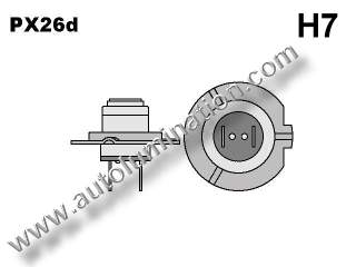 H7 PX26d Headlight Socket Plug Base