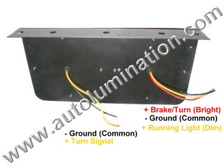 Truck Trailer RV Combination Tail Light Brake Turn Signal Bracket Mount Led Light Assembly