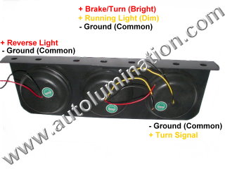 Truck Trailer RV Combination Tail Light Brake Turn Signal Reverse Back Up Light Bracket Mount Led Light Assembly