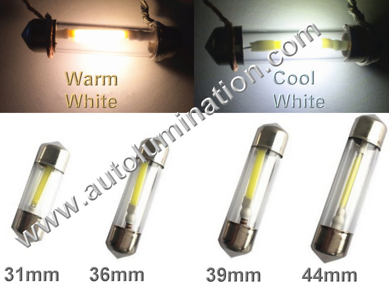 LED Bulb Warm Festoon Soffitte 6V DC C5W 36mm