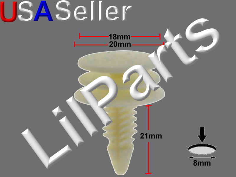 100 Pcs For GM Truck S10 S15 Front Rear Door Trim Panel Clips Retainer 15986673